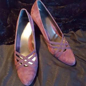 Purple suede Markon Wedges 8M